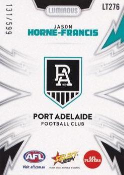 2024 Select AFL Footy Stars - Luminous Thunderbolt #LT276 Jason Horne-Francis Back